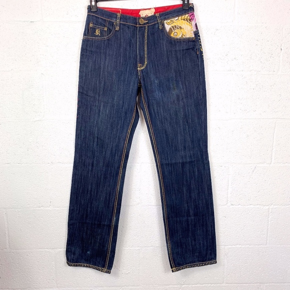 Kanji Other - Kanji Sz 32W Koi Fish Embroidered & Painted jeans